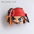 Cool Captain Jack | Silicone Case for Apple AirPods 1, 2, Pro Cosplay